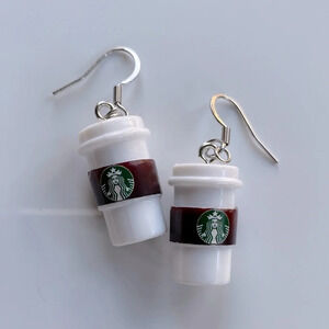 Starbucks Mini Coffee  Cup Earrings